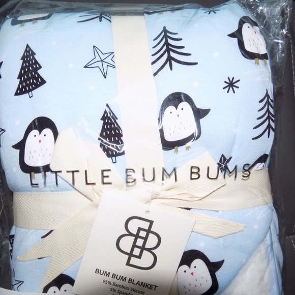 LITTLE BUM BUMS Plush Ice Ice Baby Bum Bum Blanket NEW - Picture 2 of 3
